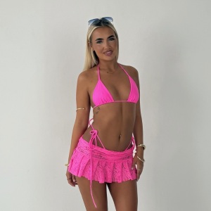 Hot Pink Lace Mini Set